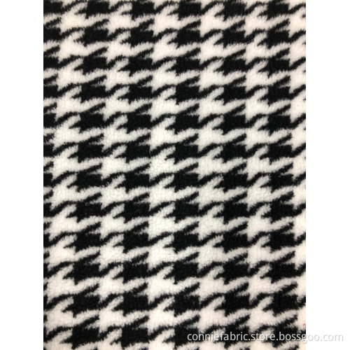 100% polyester sherpa jacquard avec motif de poule de poule